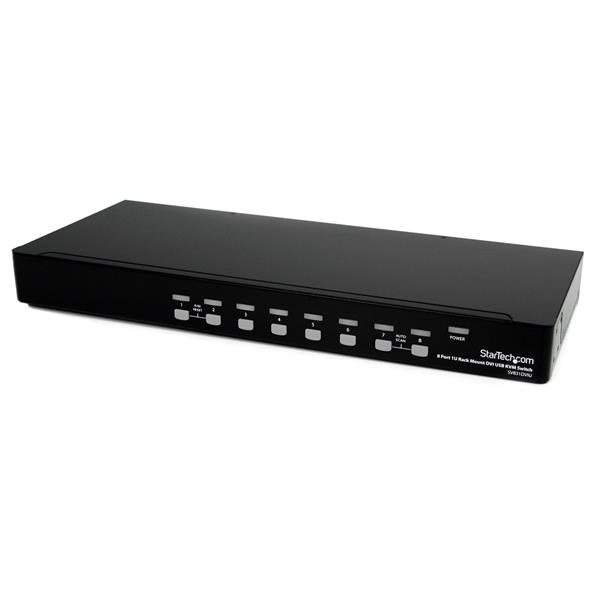 STARTECH.COM 8 PORT 1U RACKMOUNT DVI USB KVM SWITCH - 8 PORT KVM SWITCH 3 YR STARTECH — view 2