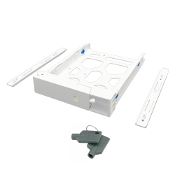 QNAP 3.5" HDD Tray with key lock and two keys, white and plastic, 2.5" and 3.5" screw pack QNAP — view 2