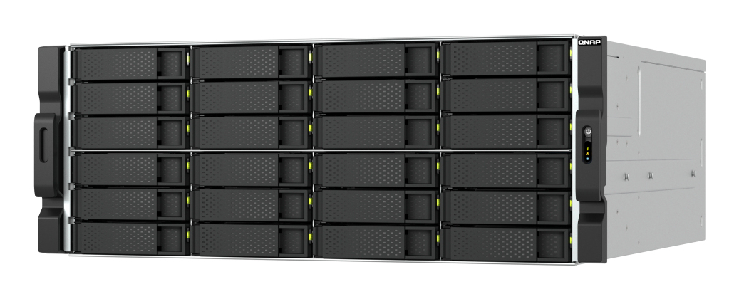 QNAP 24 BAY 4U RACKMOUNT AMD RYZEN 7700 5.3 GHZ 8 CORE 32GB RAM 2 x 2.5 GbE + 2 x 10GbE BA QNAP — view 2