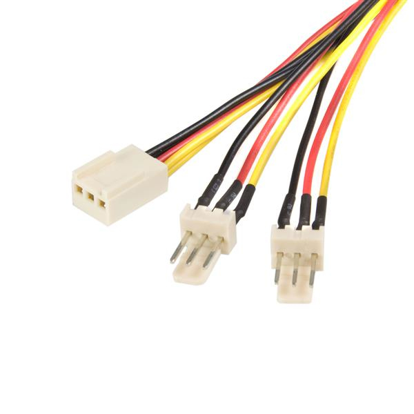 STARTECH.COM 12IN TX3 FAN POWER SPLITTER CABLE, LTW STARTECH — view 2