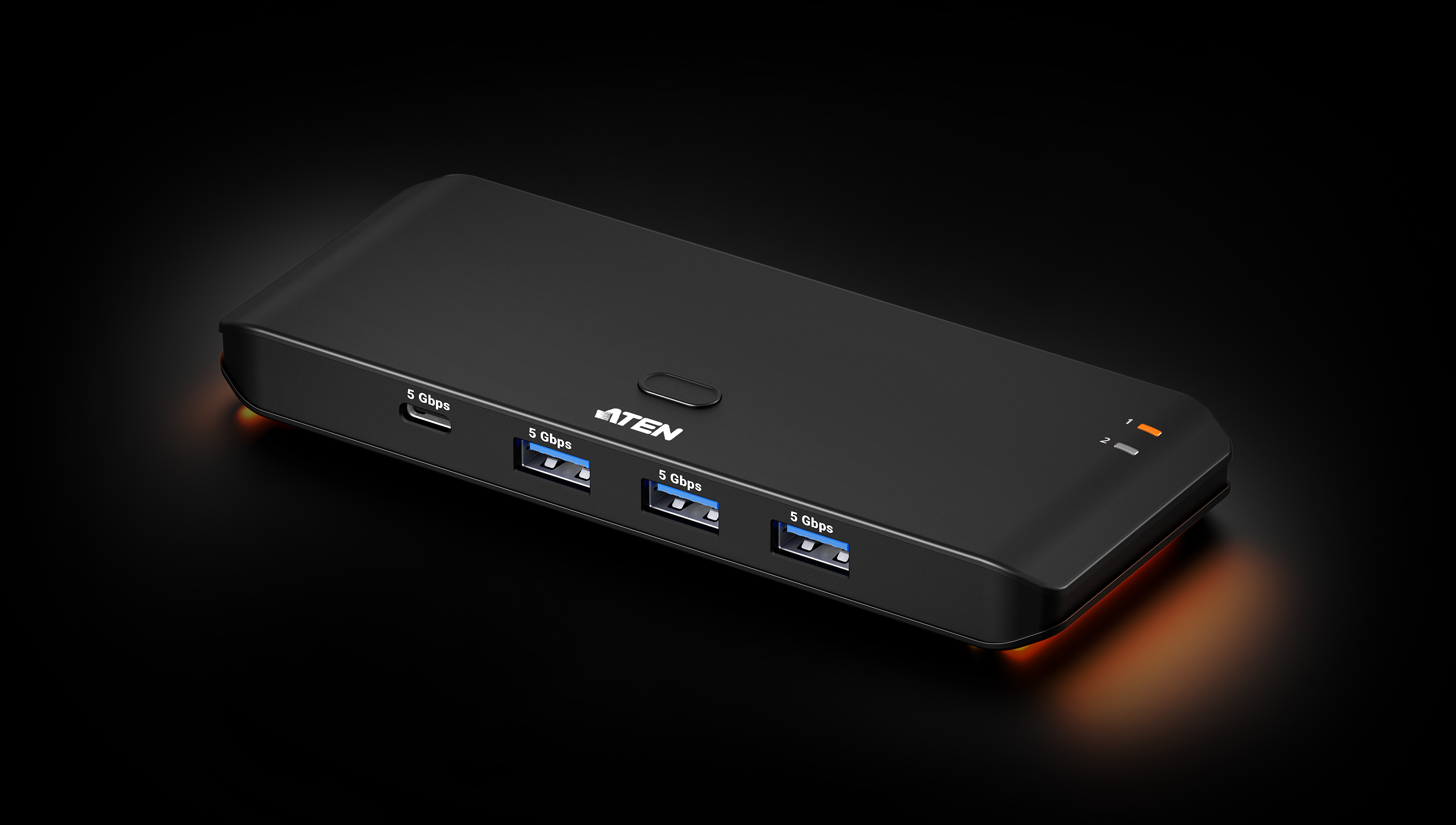 ATEN ESSENTIAL 2X4 USB 3.2 GEN 1 SHARING SWITCH (HOST TYPE: A+C) ATEN — view 2