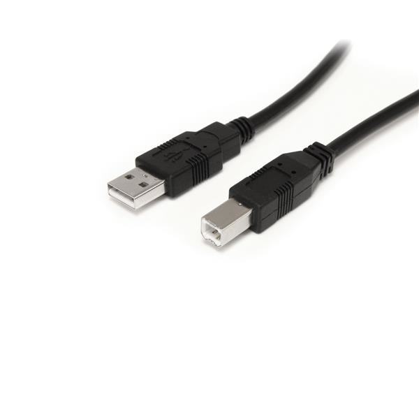 STARTECH.COM 9M/30' ACTIVE USB 2.0 A TO B CABLE - M/M - BLACK 2 YR STARTECH — view 2