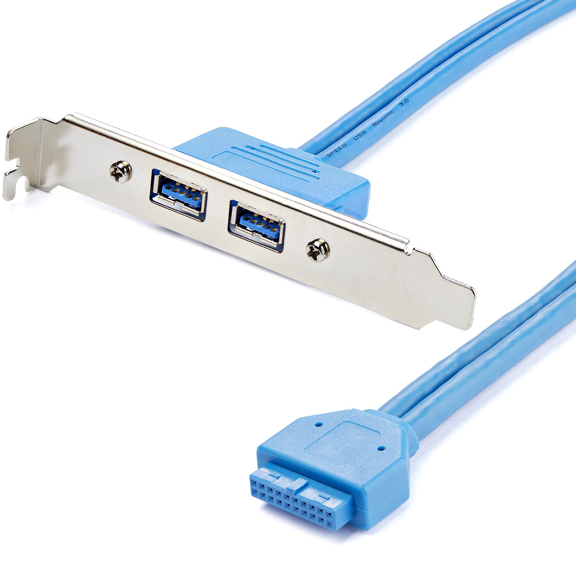 STARTECH.COM 2 PORT USB 3.0 A FEMALE SLOT PLATE ADAPTER LTW STARTECH — view 2