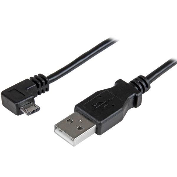 STARTECH.COM 6FT USB A TO RIGHT ANGLE MICRO-USB CHARGE SYNC CABLE M/M 24AWG LTW STARTECH — view 2