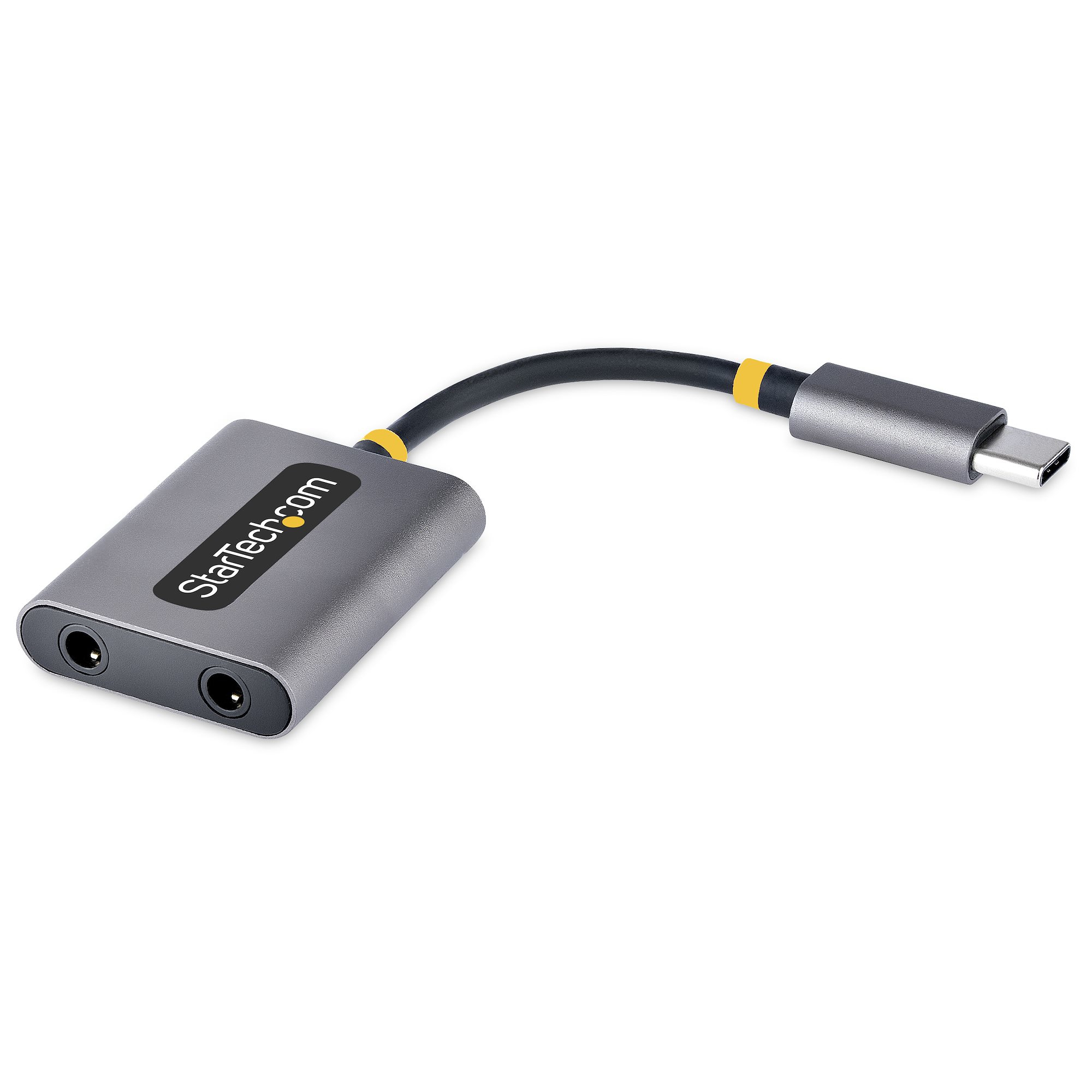 STARTECH.COM USB-C HEADPHONE SPLITTER, USB C DUAL HEADSET ADAPTER W/MICS 2 YR STARTECH — view 1
