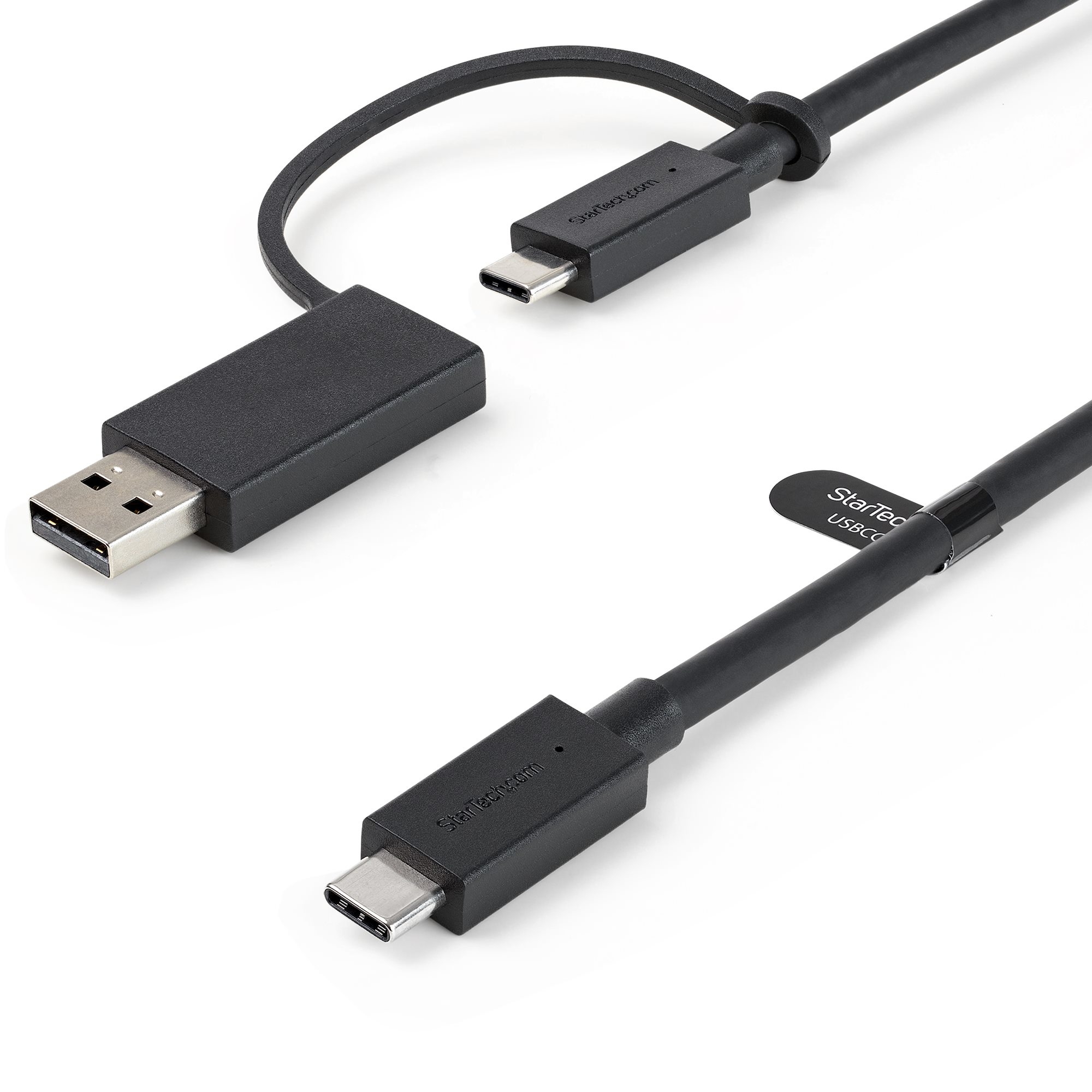 STARTECH.COM 3FT USB-C CABLE WITH USB-A ADAPTER - 2-IN-1 HYBRID DOCK CABLE 2 YR STARTECH — view 2
