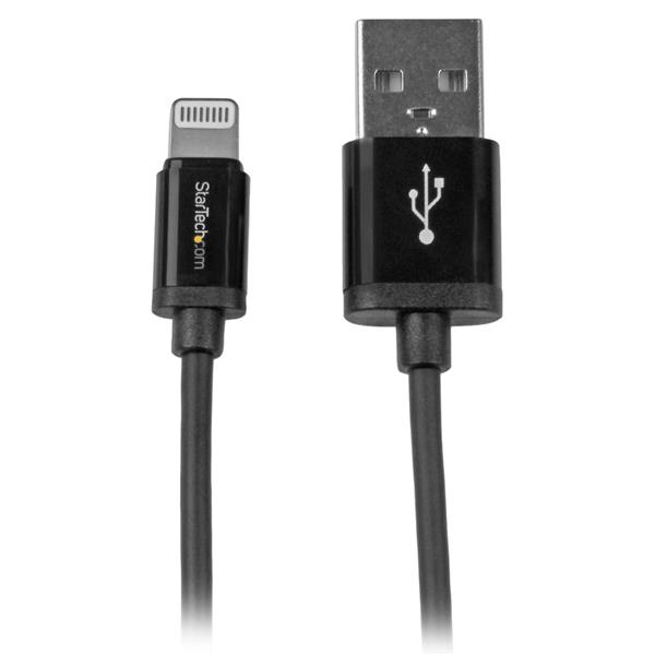 STARTECH.COM 1M / 3FT BLACK APPLE LIGHTNING TO USB CABLE - IPHONE IPOD IPAD 2 YR STARTECH — view 2