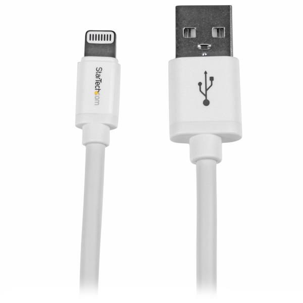 STARTECH.COM 6 ' / 2M USB LIGHTNING CABLE FOR IPHONE IPOD IPAD - WHITE 2 YR STARTECH — view 2
