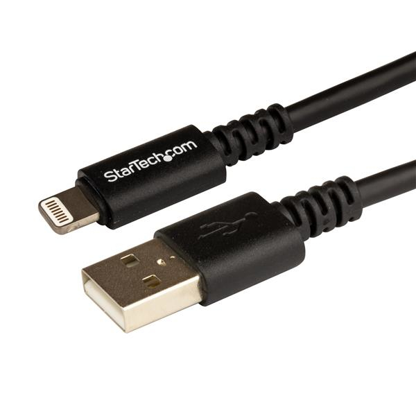 STARTECH.COM 10 FT LONG BLACK APPLE LIGHTNING TO USB CABLE IPHONE IPOD IPAD 2 YR STARTECH — view 2