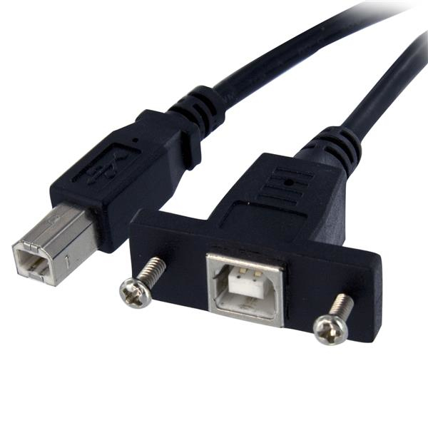 STARTECH.COM 3 FT PANEL MOUNT USB CABLE B TO B - F/M-PANEL MOUNT USB CABLE LTW STARTECH — view 2