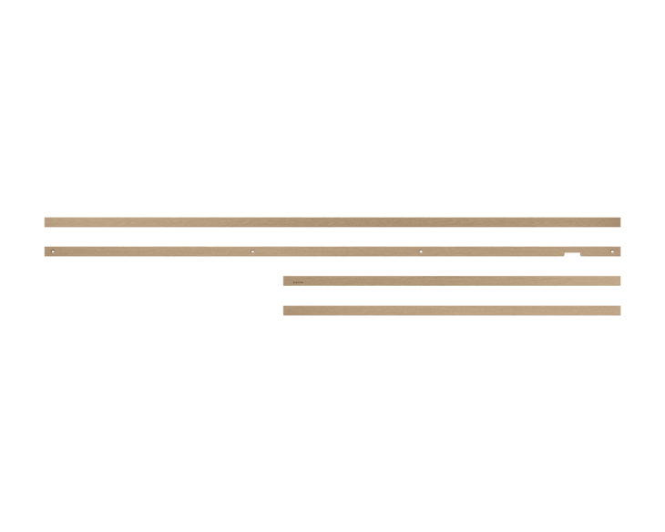 SAMSUNG 43" CUSTOMISABLE FRAME BEZEL KIT FOR QBC AND QMC SIGNAGE DISPLAY - TEAK SAMSUNG — view 2