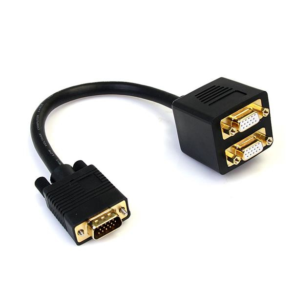 STARTECH.COM 1' VGA TO 2X VGA VIDEO SPLITTER CABLE - DB15 CABLE LTW STARTECH — view 2