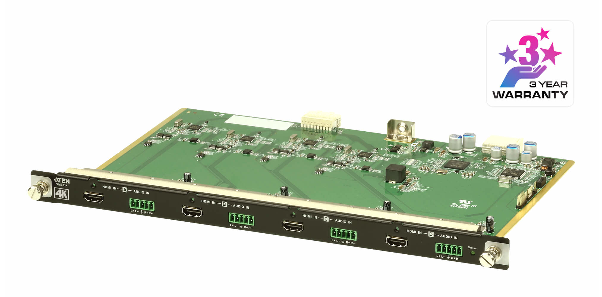 ATEN 4 PORT HDMI 4K INPUT BOARD FOR VM1600A/VM3200 ATEN — view 2