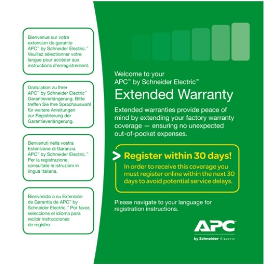 APC (1) YEAR WARRANTY EXTENSION FOR (1) EASY UPS SRV/ SRVS LEVEL 03 APC — view 2