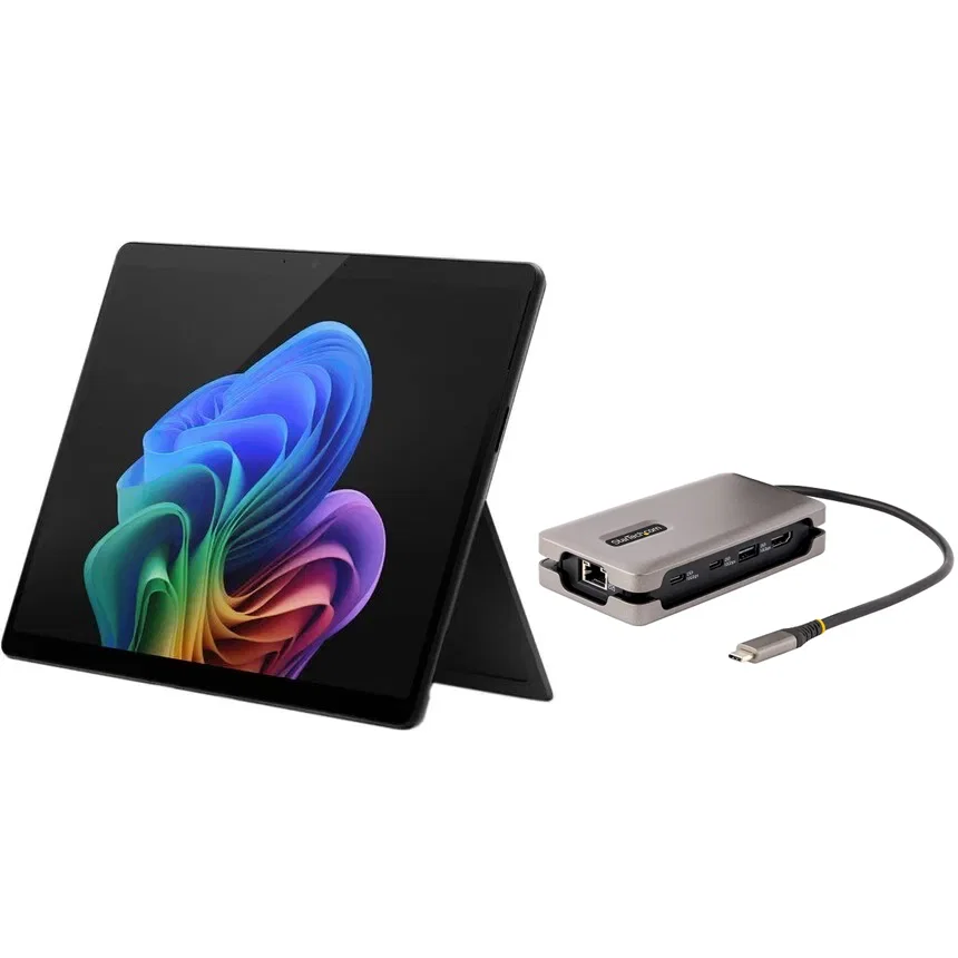 MICROSOFT BUNDLE - SURFACE PRO 11TH ED SD ELITE 16GB 512GB BLACK - FREE ST.COM USB-C TRAVEL DOCK MICROSOFT — view 2