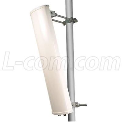 L-com 2.4/ 4.9-5.8 GHz Dual Feed Dual Band 90 Deg Sector Antenna L-com — view 2