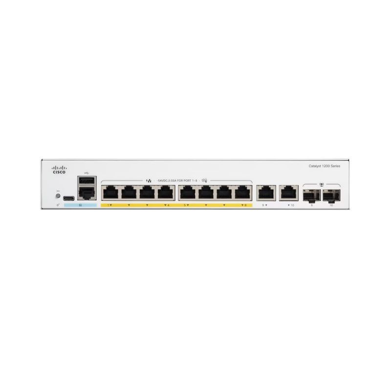 Catalyst 1200 8-port GE, PoE, Ext PS, 2x 1G SFP Cisco — view 2