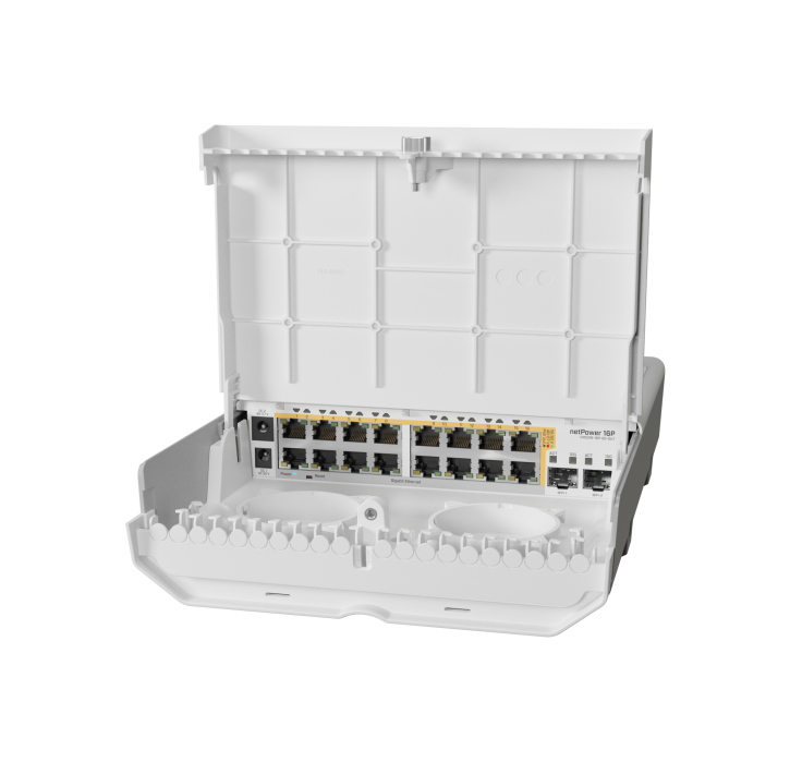 Mikrotik netPower 16P Outdoor Gigabit PoE Switch with SFP+ MikroTik — view 2