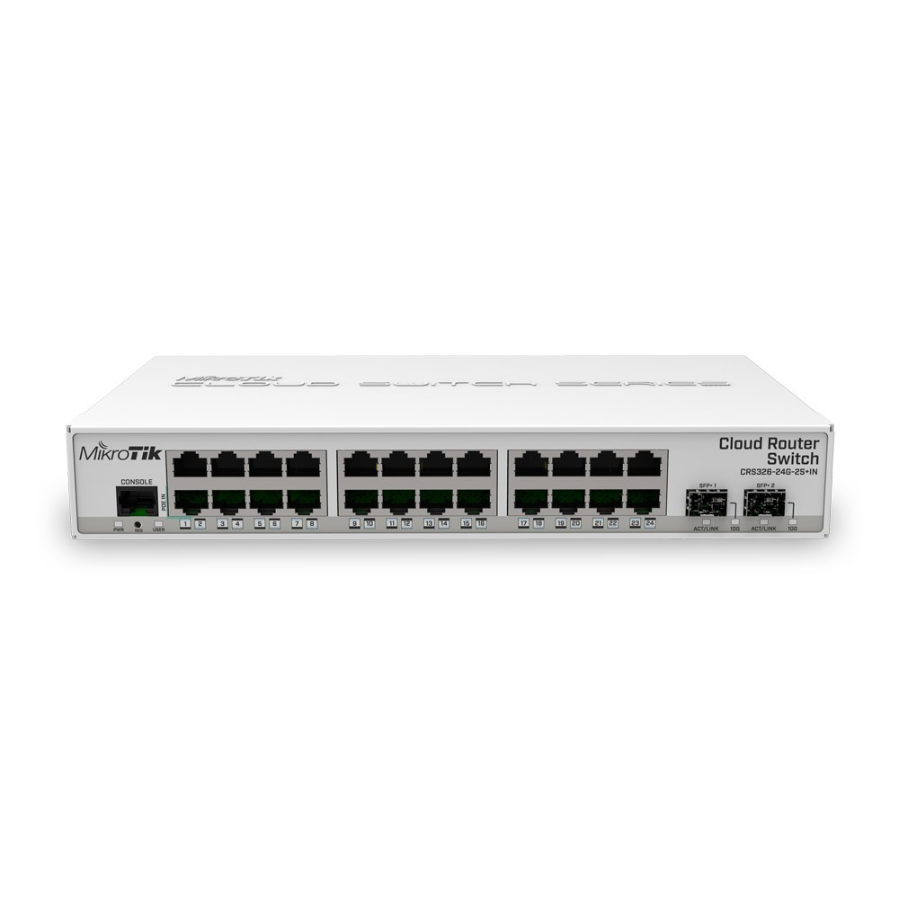 MikroTik CRS326-24G-2S+IN 24 Port Cloud Router Switch with 10 Gbps Uplink MikroTik — view 2