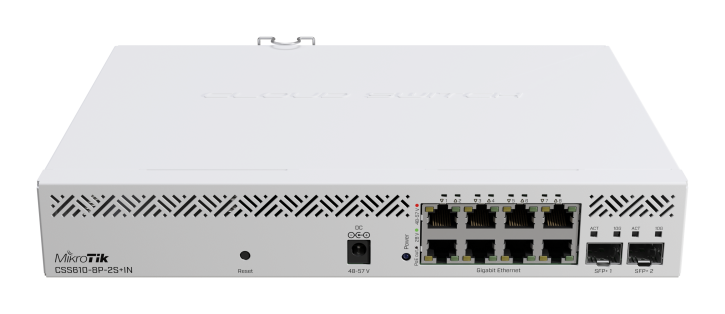 MikroTik Cloud Smart Switch 610-8P-2S+IN 8 Port Gigabit PoE Switch with 10G SFP+ MikroTik — view 2