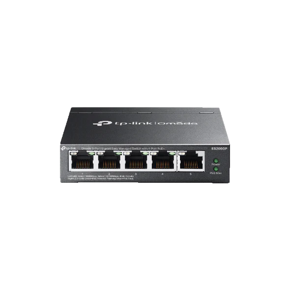 Omada ES205GP SDN 5-Port Gigabit PoE Switch with 4-Port PoE+ Omada — view 2