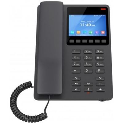 Grandstream GHP631 Desktop Hotel SIP IP Phone with 3.5' Colour LCD, PoE - Black Grandstream Networks — view 2