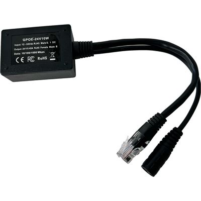 PoE World GPOE-24v10w PoE Inline Converter for 12 - 30V Solar in to 24V Passive PoE Out PoE World — view 2