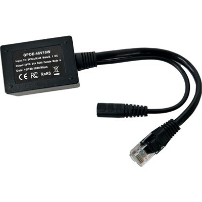 PoE World GPOE-48v10w PoE Inline Converter for 12 - 30V Solar in to 802.3af 48V PoE Out PoE World — view 2