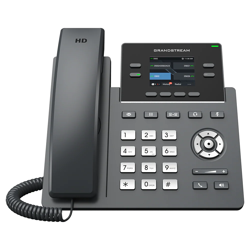 Grandstream GRP2612P 4 Lines 2 SIP PoE 2.4inch Colour Screen Grandstream Networks — view 2