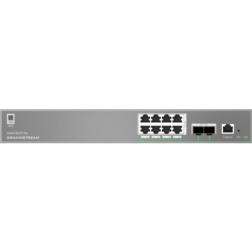 Grandstream GWN7801P Pro Enterprise Layer 2+ Managed 8 Port 120 Watt PoE+ Switch with 2 x SFP Grandstream Networks — view 2