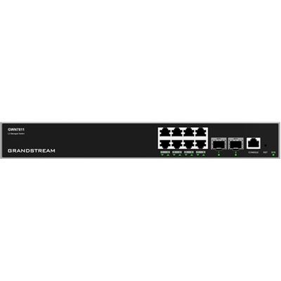 Grandstream GWN7811 Enterprise Layer 3 Managed Network Switch with 8 x GigE and 2 x SFP+ Grandstream Networks — view 2
