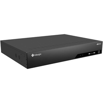 Milesight 4K 16 Channel IP Camera NVR with built in 16 Port PoE Switch and RAID, LPR Support Milesight — view 2