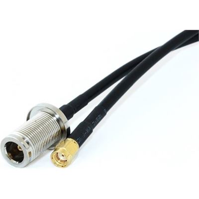 N-Female Bulkhead to RP-SMA Male 50cm Pigtail Go Wireless NZ — view 2