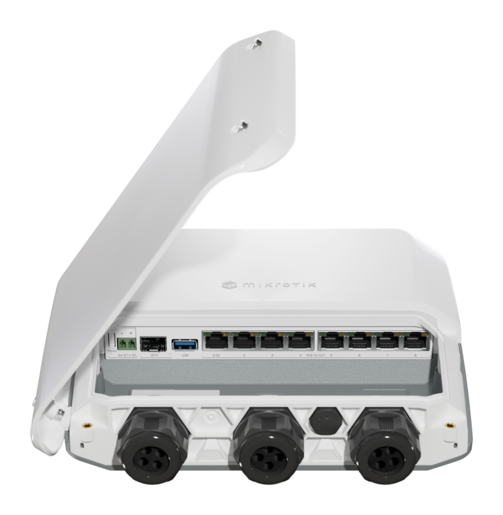 MikroTik RB5009UPr+S+OUT Outdoor Router with 7 x 1gb, 1x 2.5gb, 1x 10gb SFP+ and PoE-Out MikroTik — view 2