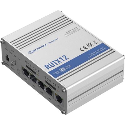 Teltonika RUTX12 Dual Concurrent Radio, Dual SIM 4G/LTE Cat 6 802.11ac IoT Cellular Router with Bluetooth Teltonika — view 2