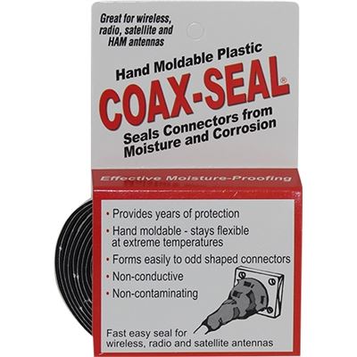 Coax-Seal Hand Moldable Plastic Weatherproofing Tape, Half Inch Wide Universal Electronics — view 2