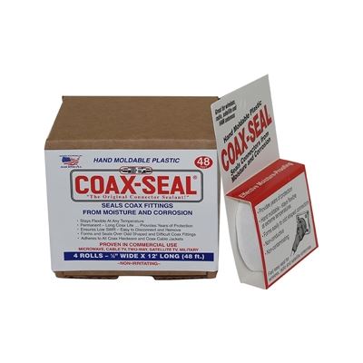 Coax-Seal Hand Moldable Weatherproofing Tape, Half Inch (4 Pack) Universal Electronics — view 2