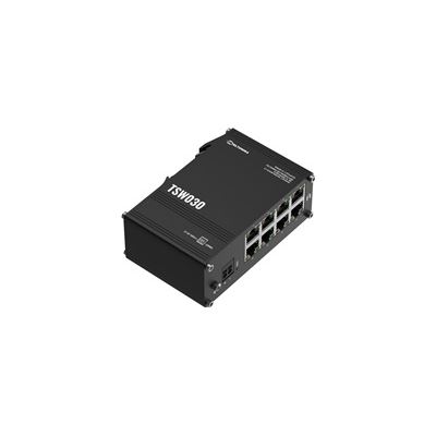 Teltonika TSW030 8 x 10/100 Port Compact DIN Rail Mountable Ethernet Switch Teltonika — view 2