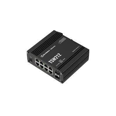 Teltonika TSW212 DIN Rail Mountable Managed Switch with 8 x 1Gbps ETH-ports and 2 x SFP Teltonika — view 2