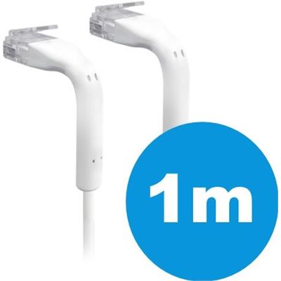 UniFi White 1m patch cable with both end bendable RJ45 Ubiquiti — view 2