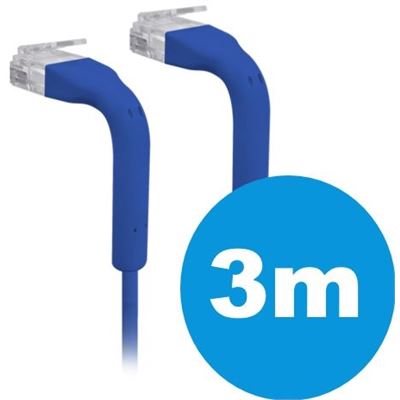 UniFi Blue 3m patch cable with both end bendable RJ45 Ubiquiti — view 2