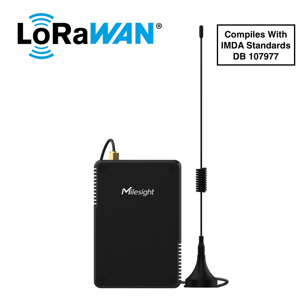 Milesight UG56 Industrial AS923/AU915 LoRaWAN IoT gateway with PoE support Milesight IoT — view 2