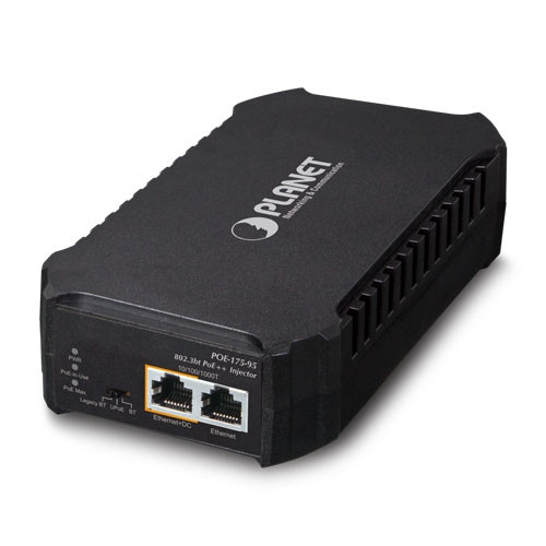 Planet POE-175-95 Single-Port 10/100/1000Mbps 802.3bt PoE Injector (95 Watts, internal PWR) Planet — view 1