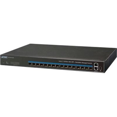 Planet SGS-6340-16XR,Layer 3 16-Port 10GBASE-SR/LR SFP+ Stackable Managed Switch (100-240V AC, 48-60v dc) Planet — view 2