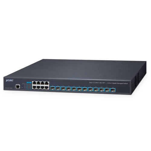 Planet XGS-6350-12X8TR Layer 3 12-Port 10G SFP+ + 8-Port 10/100/1000T Managed Gigabit Switch with Dual 100240V AC Redundant Power Planet — view 2