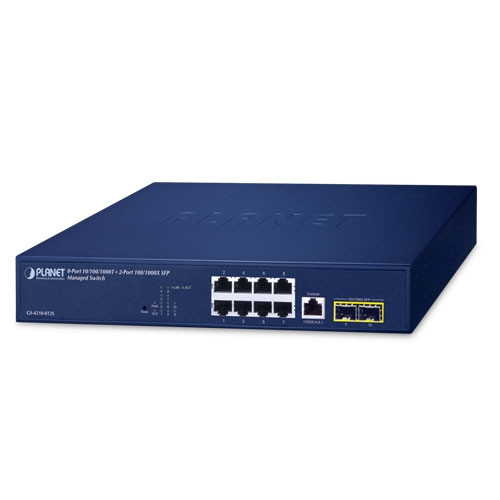 PLANET GS-4210-8T2S 8-Port 10/100/1000T + 2-Port 100/1000X SFP Managed Switch Planet — view 2