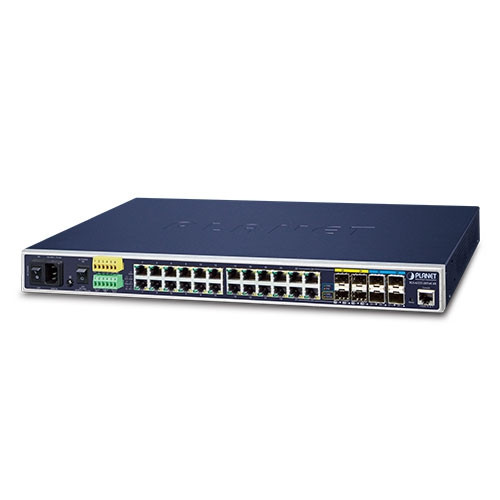 Planet IGS-6325-20T4C4X Industrial L3 20-Port 10/100/1000T + 4-Port Gigabit TP/SFP + 4-Port 10G SFP+ Managed Ethernet Switch Planet — view 2