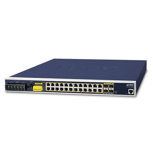 Planet Industrial IGS-6325-24P4S L3 24-Port 10/100/1000T 802.3at PoE + 4-Port Shared 100/1000X SFP Managed Ethernet Switch (-40~75 degrees C) Planet — view 2