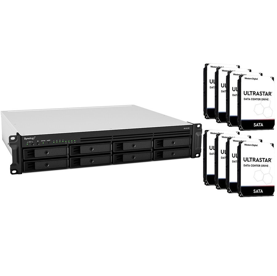 Synology RS1221RP+ 2U Rack 8 Bay NAS RTG (48Tb) 8x WD 6Tb Enterprise RTGWD — view 2