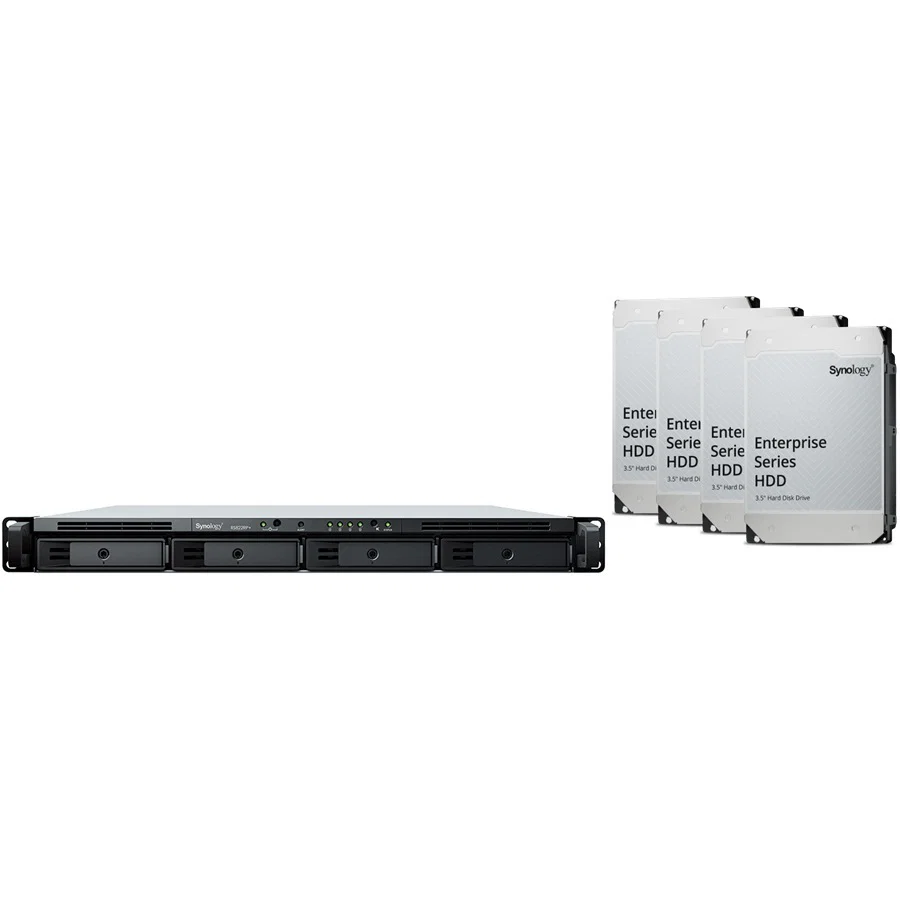 Synology RTG RS822RP+ 1U 4 Bay Rackmount NAS (48Tb) 4x Synology Enterprise 12Tb Synology — view 2